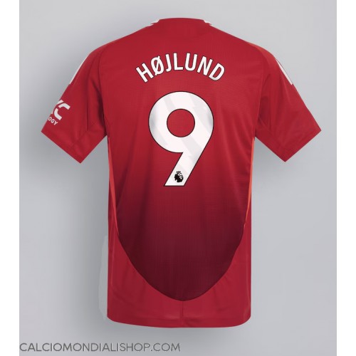 Maglie da calcio Manchester United Rasmus Hojlund #9 Prima Maglia 2024-25 Manica Corta